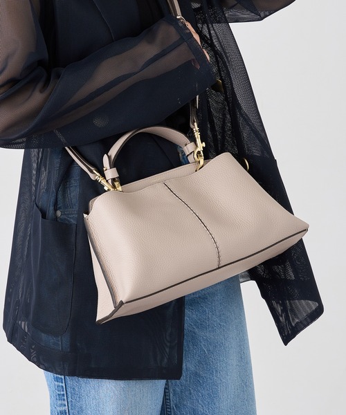 LORISTELLA（ロリステッラ）の「【LORISTELLA】シュリンクレザー 2WAYワンハンドルバッグ ショルダーバッグ 3043（ショルダーバッグ・レディース・グレイッシュベージュ/ブラック・FREE）」の18枚目の写真