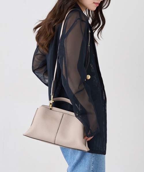 LORISTELLA（ロリステッラ）の「【LORISTELLA】シュリンクレザー 2WAYワンハンドルバッグ ショルダーバッグ 3043（ショルダーバッグ・レディース・グレイッシュベージュ/ブラック・FREE）」の19枚目の写真