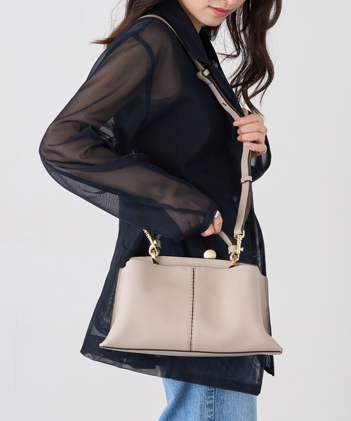 LORISTELLA（ロリステッラ）の「【LORISTELLA】シュリンクレザー 2WAYワンハンドルバッグ ショルダーバッグ 3043（ショルダーバッグ・レディース・グレイッシュベージュ/ブラック・FREE）」の20枚目の写真