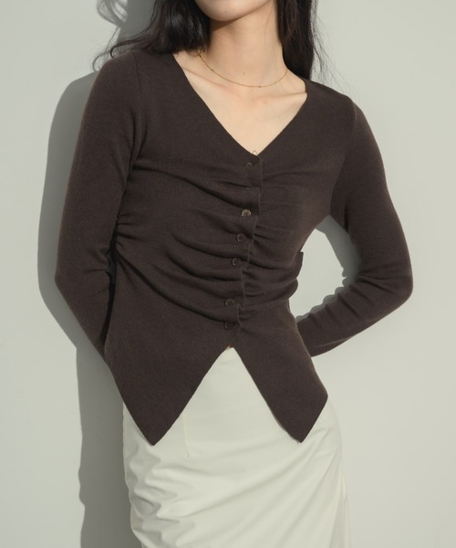 NEUNA（ヌナ）の「フロントギャザートップス（Tシャツ/カットソー