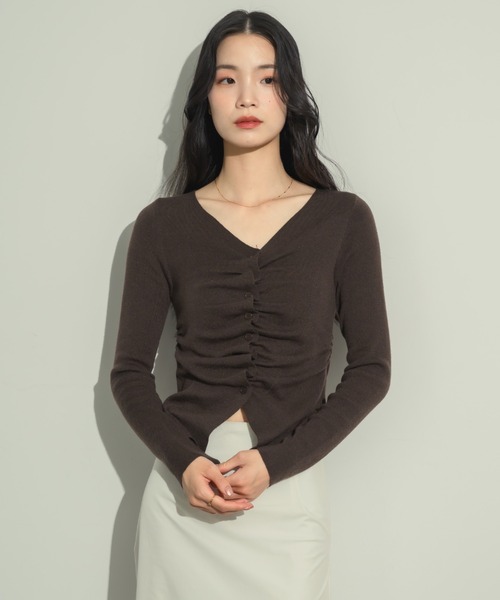 フロントギャザートップス（Tシャツ/カットソー）｜NEUNA（ヌナ）の