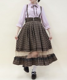 axes femme POETIQUE | サス付ハイウエストロングスカート(スカート)