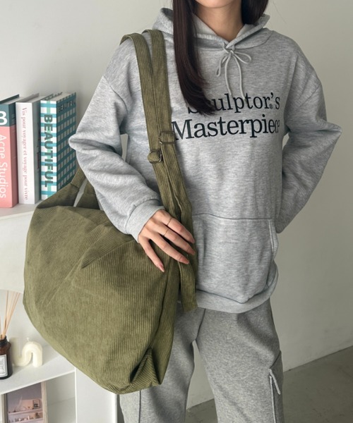 wears(ウェアーズ)の「ダブルベルトキャンバス2WAYショルダーバッグ(ショルダーバッグ・レディース・アイボリー/ブラック/カーキ/ライトベージュ/オリーブ/ブラック系その他・FREE)」の5枚目の写真