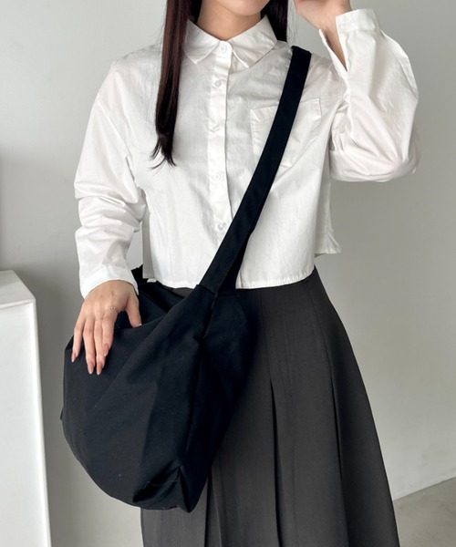 wears(ウェアーズ)の「ダブルベルトキャンバス2WAYショルダーバッグ(ショルダーバッグ・レディース・アイボリー/ブラック/カーキ/ライトベージュ/オリーブ/ブラック系その他・FREE)」の19枚目の写真
