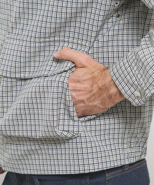 MACKINTOSH LONDON(マッキントッシュ ロンドン)の「ウールタイプライタースタンドカラーショートブルゾン(ブルゾン・メンズ・グレー系その他/ブラック・40/38/42)」の7枚目の写真