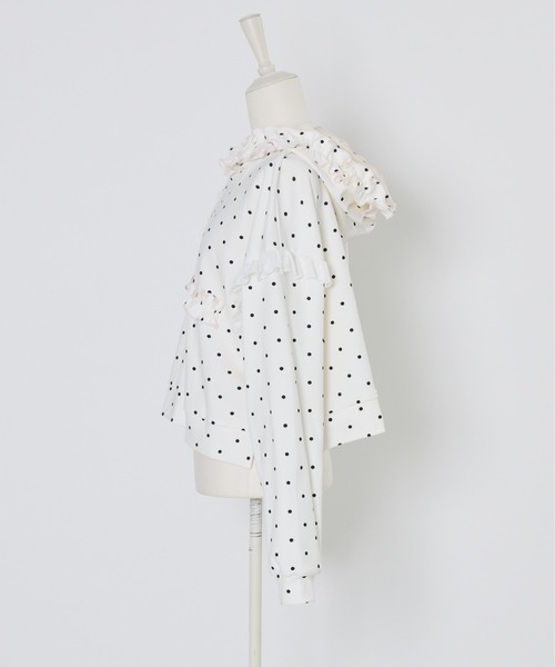 Lolime by mellfy memory（ロリミー バイ メルフィーメモリー）の「fancy dot sweatshirt（パーカー・レディース・ホワイト/グレー・FREE）」の10枚目の写真