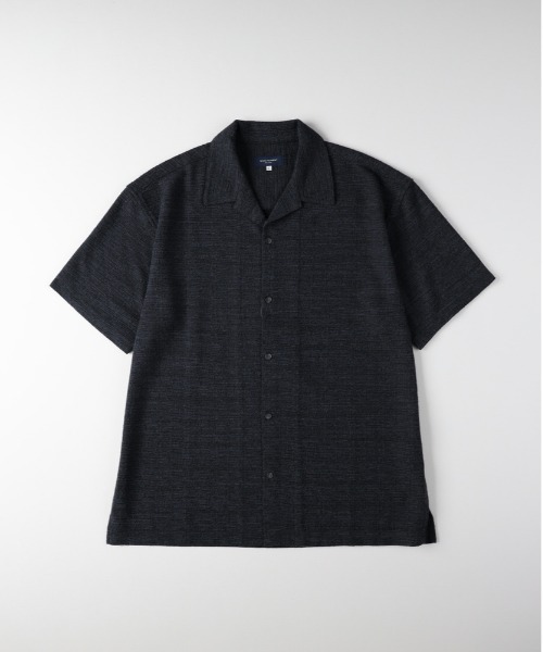 BACK NUMBER(バックナンバー)の「BACK NUMBER(バックナンバー)【メンズ】サマーツイードオープンカラーショートスリーブシャツ(シャツ/ブラウス・メンズ・ダークグリーン/オフホワイト/ブラック・L/M/XL)」の8枚目の写真
