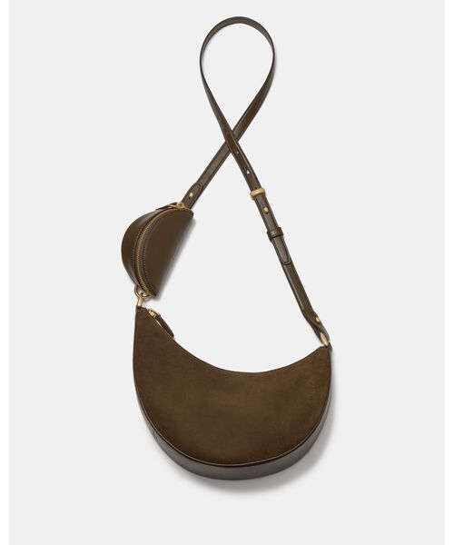 kate spade new york（ケイトスペード ニューヨーク）の「ケーエスデュオ スエード クロスボディ バッグ（ショルダーバッグ・レディース・ブラウン・ONESIZE）」の15枚目の写真