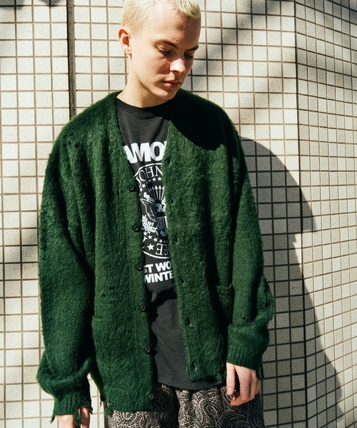 【美品✨】ヴーム メルトンショートコート ウール シャギー モヘア サンダル 緑 美品✨】ヴーム メルトンショートコート ウール シャギー モヘア