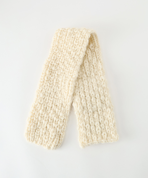 IENA LA BOUCLE（イエナラブークル）の「IENA LA BOUCLE スラブウールハンドニットマフラー（マフラー・レディース・アイボリー・FREE）」の5枚目の写真