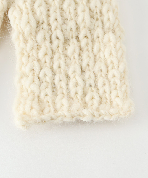 IENA LA BOUCLE（イエナラブークル）の「IENA LA BOUCLE スラブウールハンドニットマフラー（マフラー・レディース・アイボリー・FREE）」の6枚目の写真