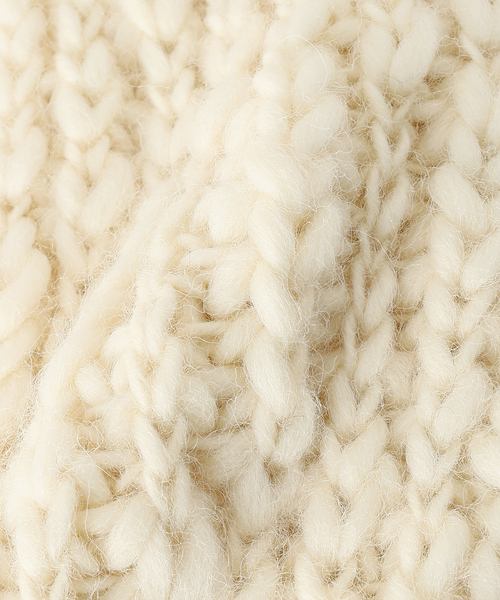 IENA LA BOUCLE（イエナラブークル）の「IENA LA BOUCLE スラブウールハンドニットマフラー（マフラー・レディース・アイボリー・FREE）」の10枚目の写真