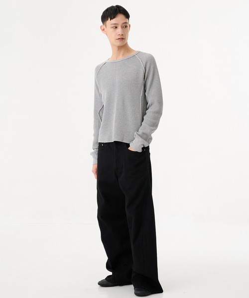 パンツ NVRFRGT 3D Twisted Wide Leg Jeans size 3 NVRFRGT - 【再販売通知受付可能】3D Twisted Wide Leg Jeans