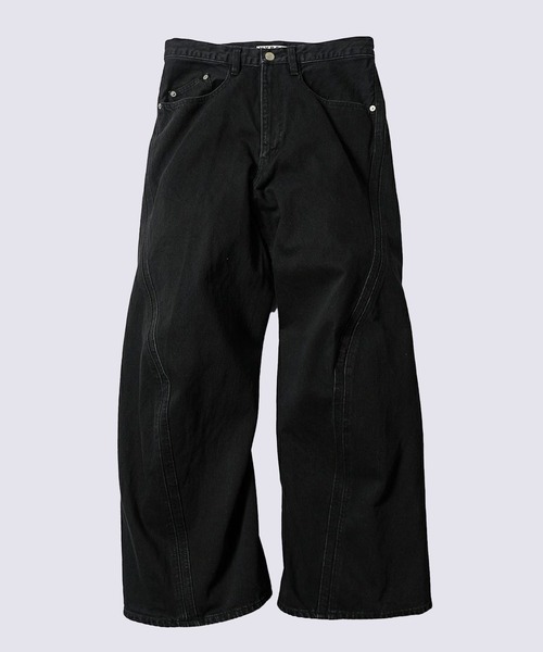 NVRFRGT（ネヴァーフォーゲット）の「【NVRFRGT】3D TWISTED WIDE LEG JEANS（デニムパンツ・メンズ・ブラック・2/1）」の13枚目の写真