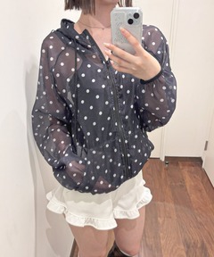 CABaN ベロアローズプリント テーラードジャケット（テーラード