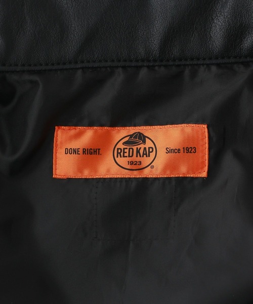 値下げ！　新品未使用タグ付きarchivio フルジップ ブルゾン 36レッド REDYAZEL｜【セットアップ可能】フェイクレザージップブルゾン