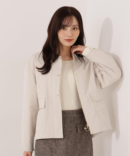 PROPORTION BODY DRESSING（プロポーションボディドレッシング）の「カバーオールブルゾン / 1215255007（テーラードジャケット・レディース・ベージュ/オフホワイト・MEDIUM/SMALL）」の2枚目の写真