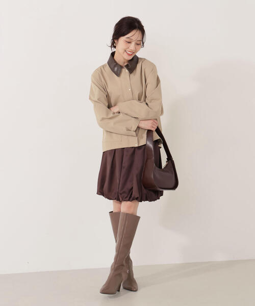 PROPORTION BODY DRESSING（プロポーションボディドレッシング）の「カバーオールブルゾン / 1215255007（テーラードジャケット・レディース・ベージュ/オフホワイト・MEDIUM/SMALL）」の6枚目の写真