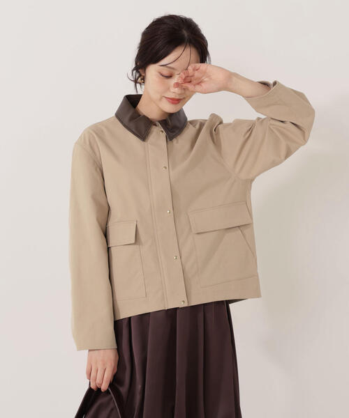 PROPORTION BODY DRESSING（プロポーションボディドレッシング）の「カバーオールブルゾン / 1215255007（テーラードジャケット・レディース・ベージュ/オフホワイト・MEDIUM/SMALL）」の7枚目の写真