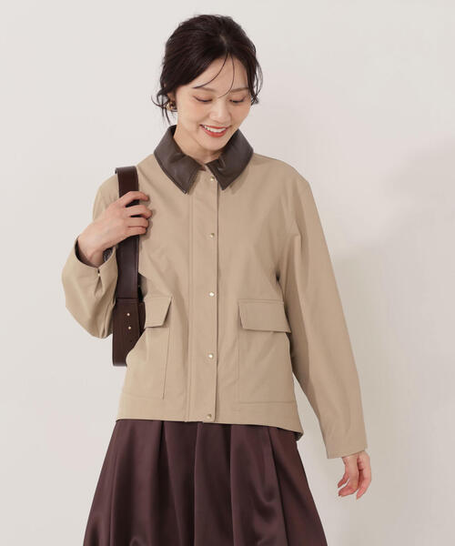 PROPORTION BODY DRESSING（プロポーションボディドレッシング）の「カバーオールブルゾン / 1215255007（テーラードジャケット・レディース・ベージュ/オフホワイト・MEDIUM/SMALL）」の8枚目の写真