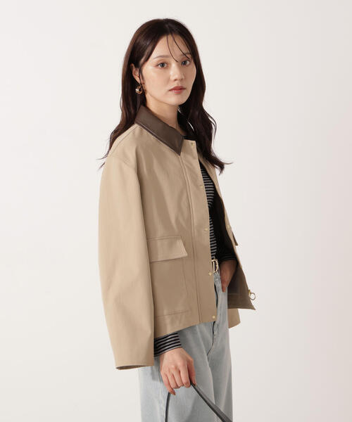 PROPORTION BODY DRESSING（プロポーションボディドレッシング）の「カバーオールブルゾン / 1215255007（テーラードジャケット・レディース・ベージュ/オフホワイト・MEDIUM/SMALL）」の10枚目の写真