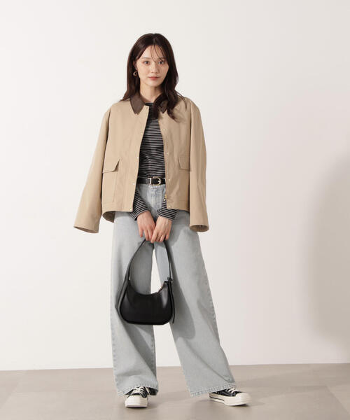 PROPORTION BODY DRESSING（プロポーションボディドレッシング）の「カバーオールブルゾン / 1215255007（テーラードジャケット・レディース・ベージュ/オフホワイト・MEDIUM/SMALL）」の12枚目の写真