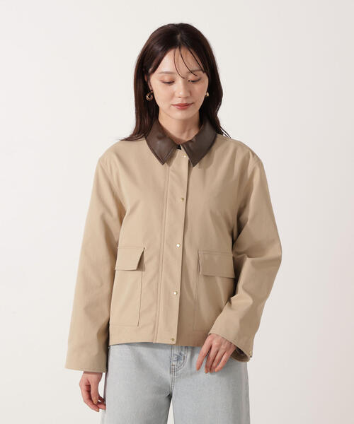 PROPORTION BODY DRESSING（プロポーションボディドレッシング）の「カバーオールブルゾン / 1215255007（テーラードジャケット・レディース・ベージュ/オフホワイト・MEDIUM/SMALL）」の14枚目の写真