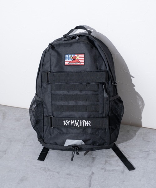 JUGLANS(ユグランス)の「【TOYMACHINE】SK8ER BACKPACK(バックパック/リュック・メンズ・ライトブラウン/ブラック系その他/ブラック・FREE)」の2枚目の写真