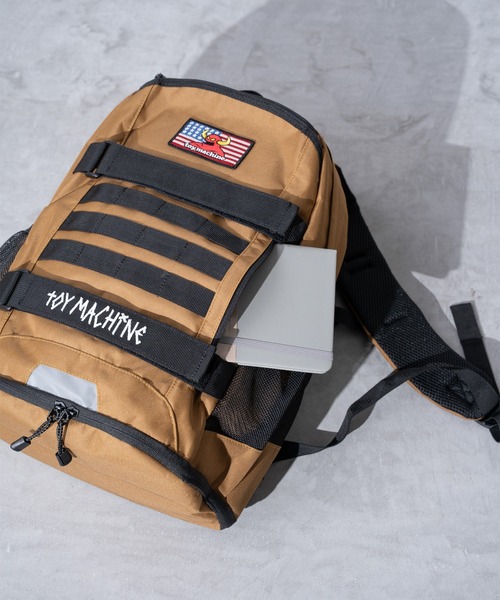 JUGLANS(ユグランス)の「【TOYMACHINE】SK8ER BACKPACK(バックパック/リュック・メンズ・ライトブラウン/ブラック系その他/ブラック・FREE)」の12枚目の写真
