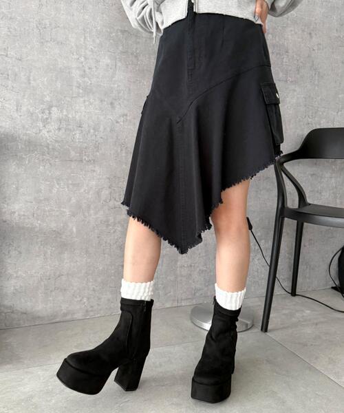 WEGO（ウィゴー）の「WEGO/【25年秋冬新作】ストレッチヒールショートブーツ（ブーツ・レディース・ブラック/ブラック系その他・LARGE/MEDIUM/SMALL）」の16枚目の写真