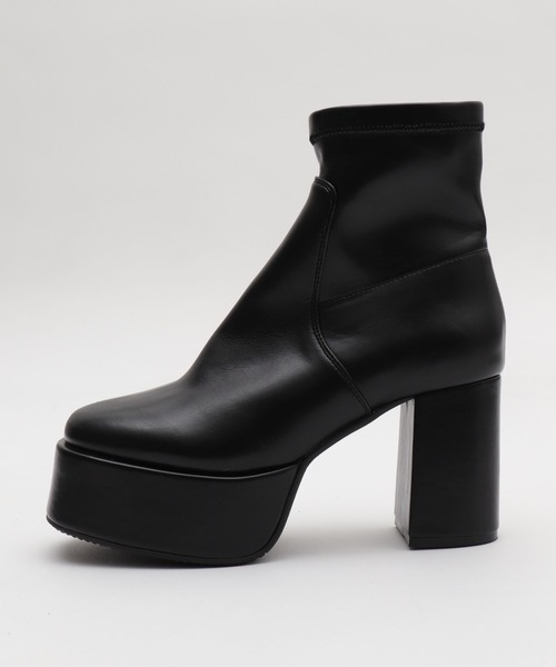 WEGO(ウィゴー)の「WEGO/ストレッチヒールショートブーツ(ブーツ・レディース・ブラック/ブラック系その他・LARGE/MEDIUM/SMALL)」の20枚目の写真
