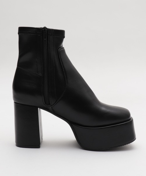 WEGO(ウィゴー)の「WEGO/ストレッチヒールショートブーツ(ブーツ・レディース・ブラック/ブラック系その他・LARGE/MEDIUM/SMALL)」の21枚目の写真