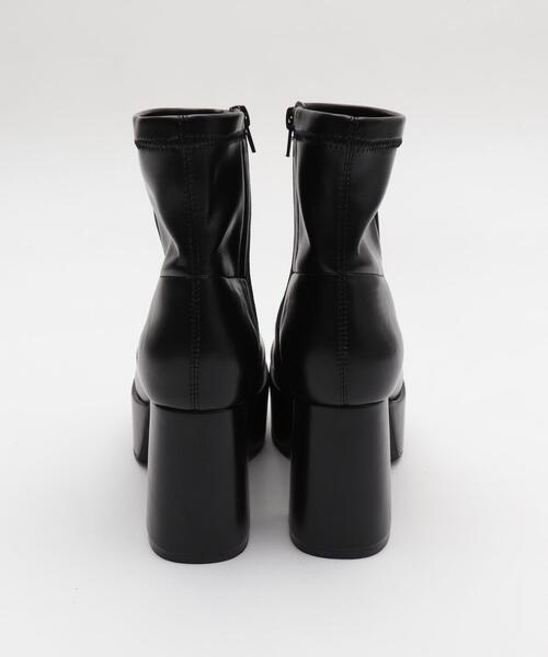 WEGO（ウィゴー）の「WEGO/【25年秋冬新作】ストレッチヒールショートブーツ（ブーツ・レディース・ブラック/ブラック系その他・LARGE/MEDIUM/SMALL）」の19枚目の写真