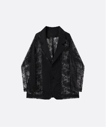U:UME（ユーム）の「See Through Lace Jacket（テーラードジャケット）」