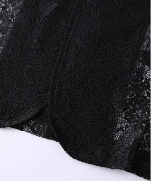U:UME(ユーム)の「See Through Lace Jacket(テーラードジャケット・メンズ・ブラック・SMALL/MEDIUM/LARGE/X-LARGE)」の4枚目の写真