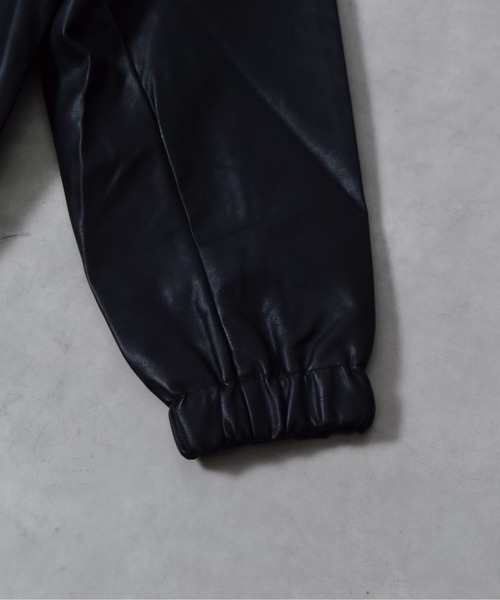 DOUBLE STEAL（ダブルスティール）の「オーバーサイズPUレザーブルゾン（ブルゾン・メンズ・ブラック・MEDIUM/LARGE）」の18枚目の写真