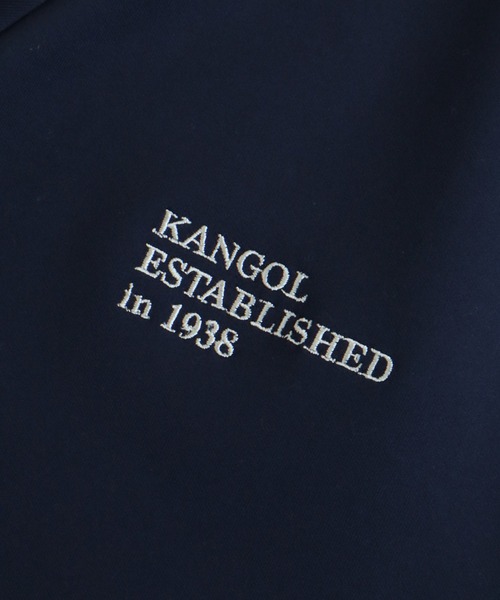 KANGOL(カンゴール)の「【KANGOL/カンゴール】別注 ダンボールニット ラグランスリーブ 袖ライン トラック ジャケット(ジャージ・メンズ・ネイビー/チャコールグレー/ホワイト×ブラック/ブラック/ホワイト×ネイビー/ベージュ・M/XL/L)」の15枚目の写真