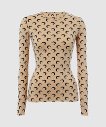 MOONOGRAM-FLOCKED MESH TIGHTS（タイツ/ストッキング）｜MARINE SERRE