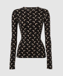 MARINE SERRE（マリーン・セル）の「MOON PRINTED JERSEY LS CREWNECK TOP（Tシャツ/カットソー）」