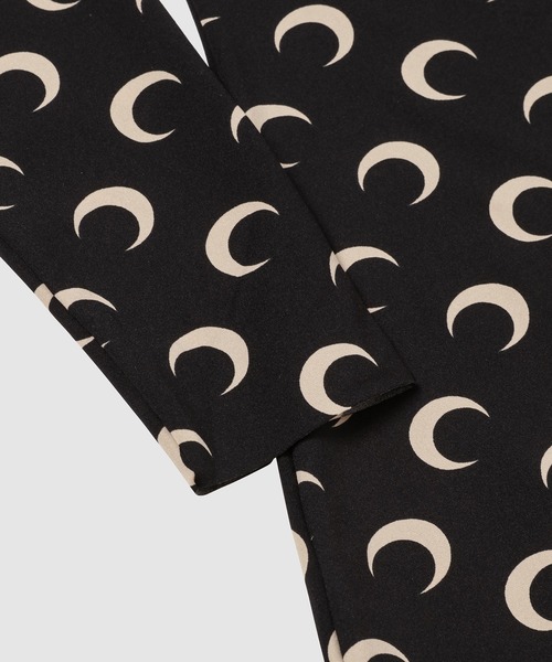 MARINE SERRE（マリーン・セル）の「MOON PRINTED JERSEY LS CREWNECK TOP（Tシャツ/カットソー・レディース・ホワイト/ベージュ系その他/ベージュ系その他2/ブラック系その他・S/XS/M）」の9枚目の写真