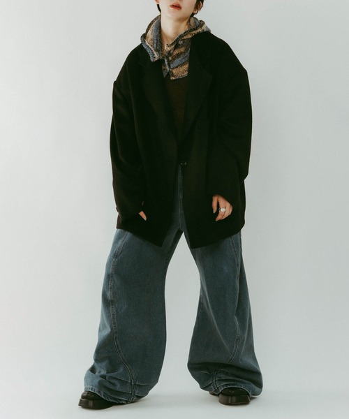 パンツ tuck design denim pants/denimblue tuck design denim pants/denimblue | KNUTH MARF