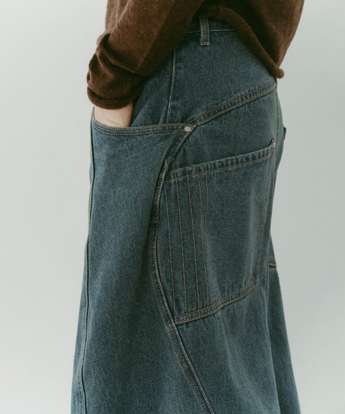 パンツ Knuth Marf tuck design denim pants XS tuck design denim pants(XS BLACK): Knuth Marf: WOMENS｜CONZ ONLINE