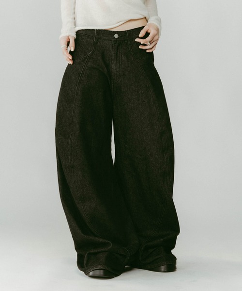 パンツ knuthmarf tuck design denim pants gray tuck design denim pants/gray | KNUTH MARF