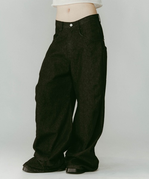 パンツ Knuth Marf tuck design denim pants Knuth Marf】tuck design denim pants/denimblue/デニムパンツ（デニム