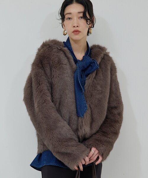 セール】エコファーフーディーブルゾン（ベスト）｜GALLARDAGALANTE