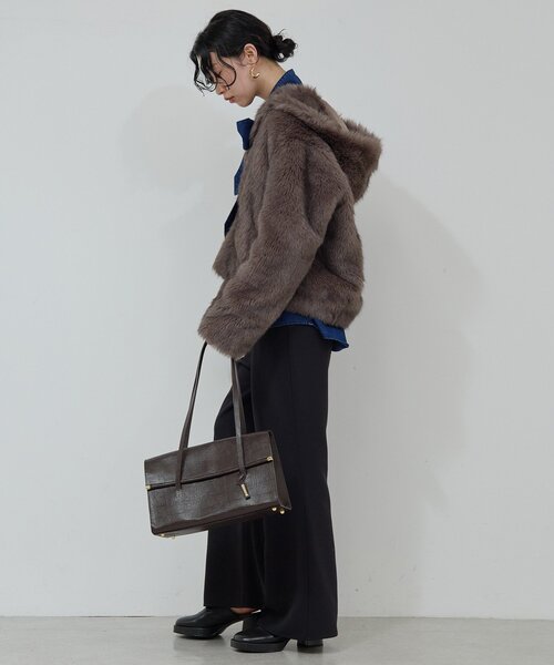 セール】エコファーフーディーブルゾン（ベスト）｜GALLARDAGALANTE