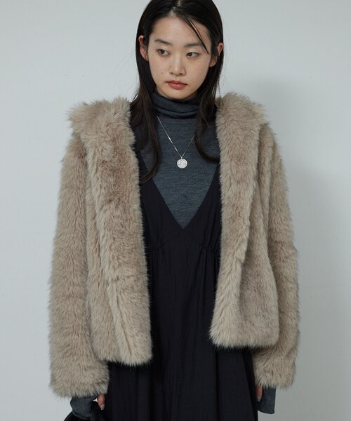 セール】エコファーフーディーブルゾン（ベスト）｜GALLARDAGALANTE