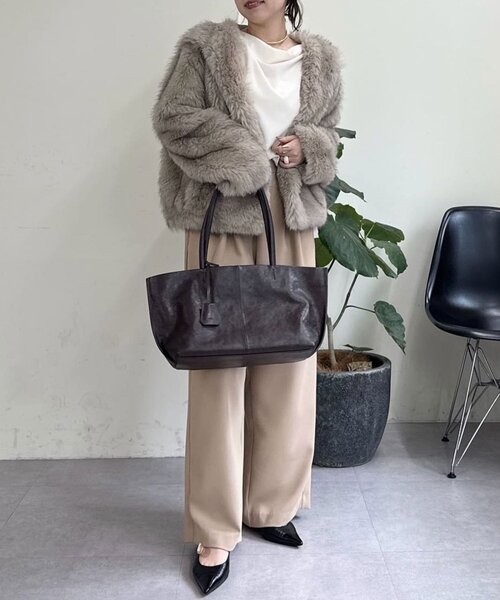 セール】エコファーフーディーブルゾン（ベスト）｜GALLARDAGALANTE