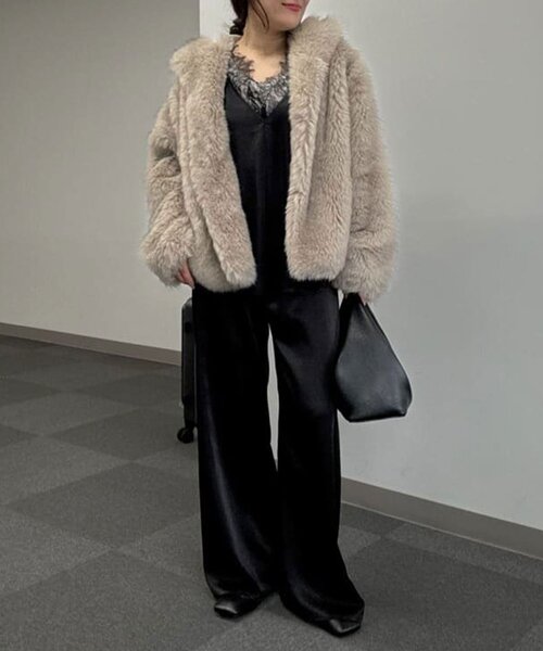 セール】エコファーフーディーブルゾン（ベスト）｜GALLARDAGALANTE