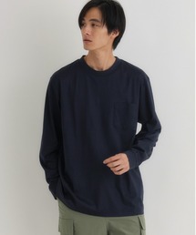 【BACK NUMBER】シルケット加工胸ポケットロングスリーブＴシャツ